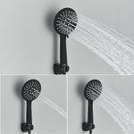 Casa si Gradina - Sanitare - Lavoar baie si accesorii - Baterii sanitare - Baterie cada, Blackswan, Tip M87, model negru mat cu termostat si dus cu 3 functii, dimensiune 26.7 cm - Infinity.ro
