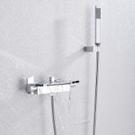 Casa si Gradina - Sanitare - Lavoar baie si accesorii - Baterii sanitare - Baterie cada, Blackswan, Tip M91, model crom tip cascada, dimensiune 27 cm - Infinity.ro