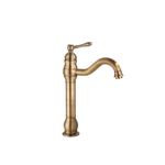 Casa si Gradina - Sanitare - Lavoar baie si accesorii - Baterii sanitare - Baterie chiuveta baie, Blackswan, Tip M152, model bronz antichizat lung, dimensiune 32.5 cm - Infinity.ro