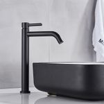Casa si Gradina - Sanitare - Lavoar baie si accesorii - Baterii sanitare - Baterie chiuveta baie, Blackswan, Tip M139, model negru mat, dimensiune 30.6 cm - Infinity.ro