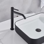 Casa si Gradina - Sanitare - Lavoar baie si accesorii - Baterii sanitare - Baterie chiuveta baie, Blackswan, Tip M139, model negru mat, dimensiune 30.6 cm - Infinity.ro