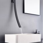Casa si Gradina - Sanitare - Lavoar baie si accesorii - Baterii sanitare - Baterie chiuveta baie, Blackswan, Tip M18, model negru mat, dimensiune 70 cm - Infinity.ro