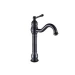 Casa si Gradina - Sanitare - Lavoar baie si accesorii - Baterii sanitare - Baterie chiuveta baie, Blackswan, Tip M153, model negru antichizat lung, dimensiune 32.5 cm - Infinity.ro