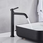 Casa si Gradina - Sanitare - Lavoar baie si accesorii - Baterii sanitare - Baterie chiuveta baie, Blackswan, Tip M139, model negru mat, dimensiune 30.6 cm - Infinity.ro