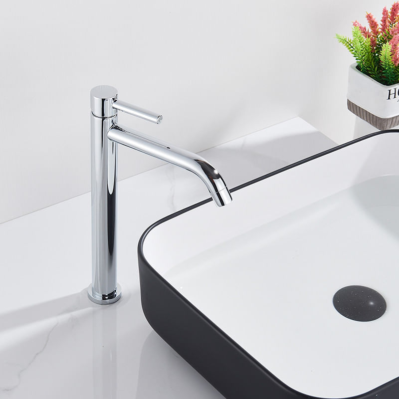 Casa si Gradina - Sanitare - Lavoar baie si accesorii - Baterii sanitare - Baterie chiuveta baie, Blackswan, Tip M140, model crom, dimensiune 30.7 cm - Infinity.ro