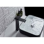 Casa si Gradina - Sanitare - Lavoar baie si accesorii - Baterii sanitare - Baterie chiuveta baie, Blackswan, Tip M114, model negru mat, dimensiune 30.6 cm - Infinity.ro