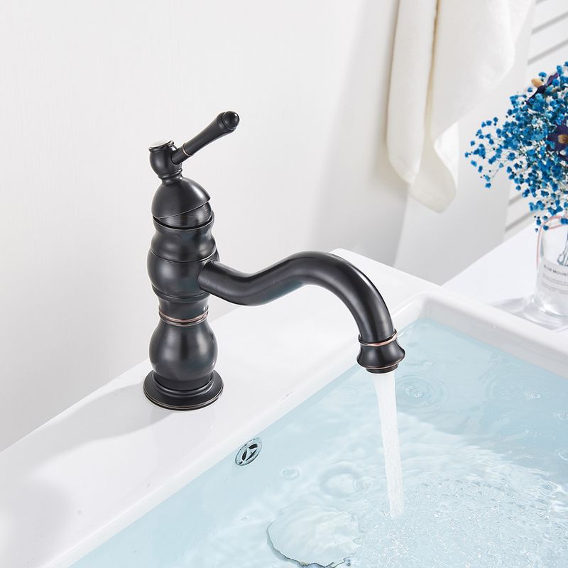 Casa si Gradina - Sanitare - Lavoar baie si accesorii - Baterii sanitare - Baterie chiuveta baie, Blackswan, Tip M149, model negru antichizat scurt, dimensiune 21.5 cm - Infinity.ro
