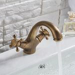 Casa si Gradina - Sanitare - Lavoar baie si accesorii - Baterii sanitare - Baterie chiuveta baie, Blackswan, Tip M144, model bronz antichizat, dimensiune 14 cm - Infinity.ro