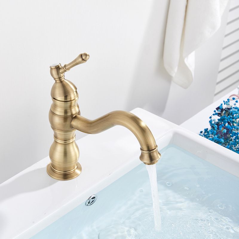 Casa si Gradina - Sanitare - Lavoar baie si accesorii - Baterii sanitare - Baterie chiuveta baie, Blackswan, Tip M148, model bronz antichizat scurt, dimensiune 21.5 cm - Infinity.ro
