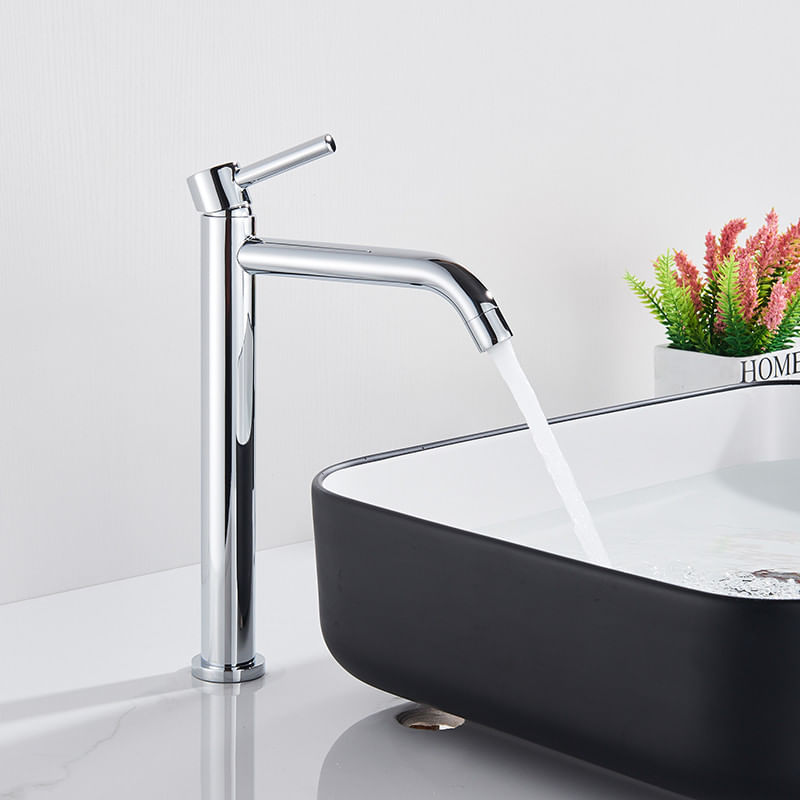 Casa si Gradina - Sanitare - Lavoar baie si accesorii - Baterii sanitare - Baterie chiuveta baie, Blackswan, Tip M140, model crom, dimensiune 30.7 cm - Infinity.ro
