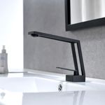 Casa si Gradina - Sanitare - Lavoar baie si accesorii - Baterii sanitare - Baterie chiuveta baie, Blackswan, Tip M119, model negru, dimensiune 19 cm - Infinity.ro
