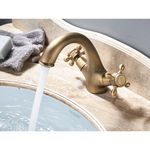 Casa si Gradina - Sanitare - Lavoar baie si accesorii - Baterii sanitare - Baterie chiuveta baie, Blackswan, Tip M144, model bronz antichizat, dimensiune 14 cm - Infinity.ro