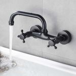 Casa si Gradina - Sanitare - Lavoar baie si accesorii - Baterii sanitare - Baterie chiuveta baie, Blackswan, Tip M143, model negru antichizat, dimensiune 21 cm - Infinity.ro