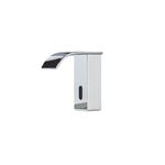 Casa si Gradina - Sanitare - Lavoar baie si accesorii - Baterii sanitare - Baterie chiuveta baie, Blackswan, Tip M185, model crom scurt cu pipa tip cascada si senzor, dimensiune 15 cm - Infinity.ro