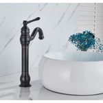 Casa si Gradina - Sanitare - Lavoar baie si accesorii - Baterii sanitare - Baterie chiuveta baie, Blackswan, Tip M153, model negru antichizat lung, dimensiune 32.5 cm - Infinity.ro