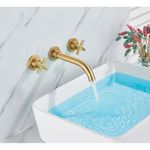 Casa si Gradina - Sanitare - Lavoar baie si accesorii - Baterii sanitare - Baterie chiuveta baie, Blackswan, Tip M155, model auriu mat, dimensiune 22 cm - Infinity.ro