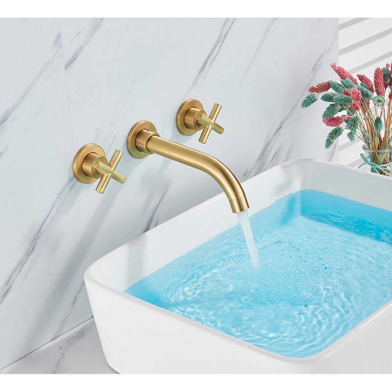 Casa si Gradina - Sanitare - Lavoar baie si accesorii - Baterii sanitare - Baterie chiuveta baie, Blackswan, Tip M155, model auriu mat, dimensiune 22 cm - Infinity.ro