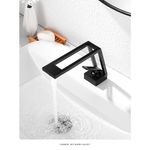 Casa si Gradina - Sanitare - Lavoar baie si accesorii - Baterii sanitare - Baterie chiuveta baie, Blackswan, Tip M119, model negru, dimensiune 19 cm - Infinity.ro