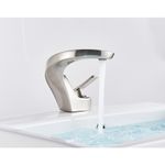 Casa si Gradina - Sanitare - Lavoar baie si accesorii - Baterii sanitare - Baterie chiuveta baie, Blackswan, Tip M16, model nichel mat, dimensiune 14.5 cm - Infinity.ro