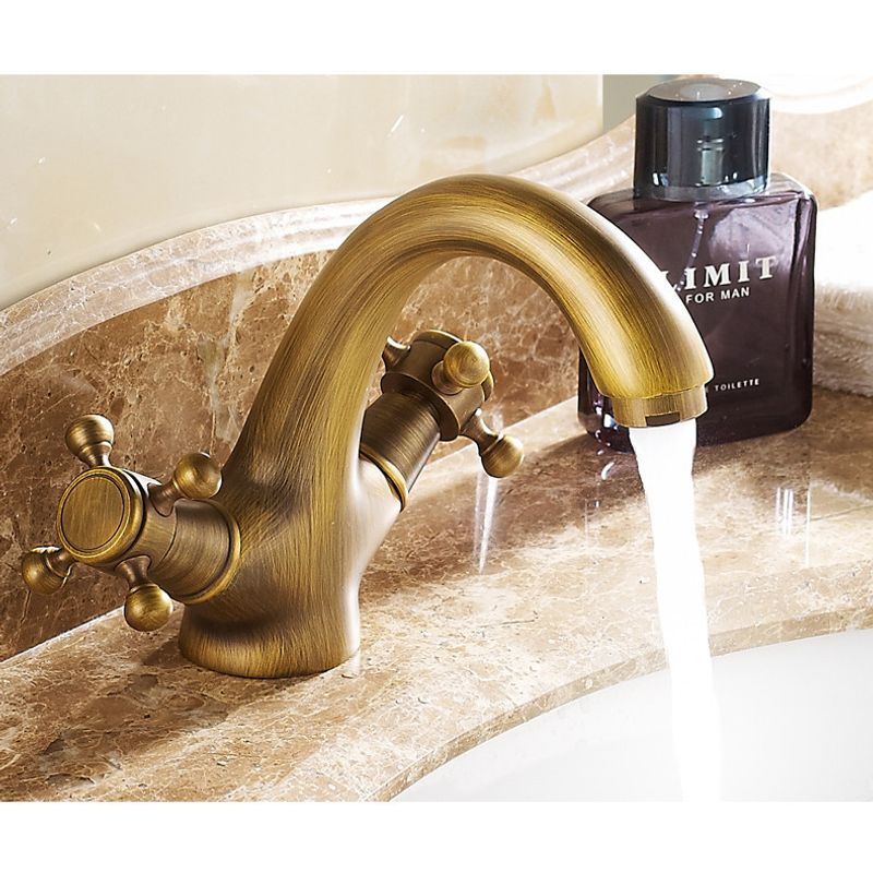 Casa si Gradina - Sanitare - Lavoar baie si accesorii - Baterii sanitare - Baterie chiuveta baie, Blackswan, Tip M144, model bronz antichizat, dimensiune 14 cm - Infinity.ro