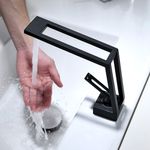 Casa si Gradina - Sanitare - Lavoar baie si accesorii - Baterii sanitare - Baterie chiuveta baie, Blackswan, Tip M119, model negru, dimensiune 19 cm - Infinity.ro