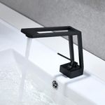 Casa si Gradina - Sanitare - Lavoar baie si accesorii - Baterii sanitare - Baterie chiuveta baie, Blackswan, Tip M119, model negru, dimensiune 19 cm - Infinity.ro