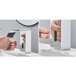 Casa si Gradina - Sanitare - Lavoar baie si accesorii - Baterii sanitare - Baterie chiuveta baie, Blackswan, Tip M185, model crom scurt cu pipa tip cascada si senzor, dimensiune 15 cm - Infinity.ro