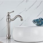 Casa si Gradina - Sanitare - Lavoar baie si accesorii - Baterii sanitare - Baterie chiuveta baie, Blackswan, Tip M154, model nichel lung, dimensiune 32.5 cm - Infinity.ro