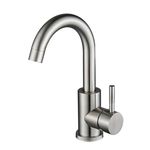Casa si Gradina - Sanitare - Lavoar baie si accesorii - Baterii sanitare - Baterie chiuveta baie, Blackswan, Tip M236, model nichel rotund, dimensiune 23.5 cm - Infinity.ro