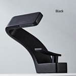 Casa si Gradina - Sanitare - Lavoar baie si accesorii - Baterii sanitare - Baterie chiuveta baie, Blackswan, Tip M203, model negru cu pipa tip cascada, dimensiune 15 cm - Infinity.ro