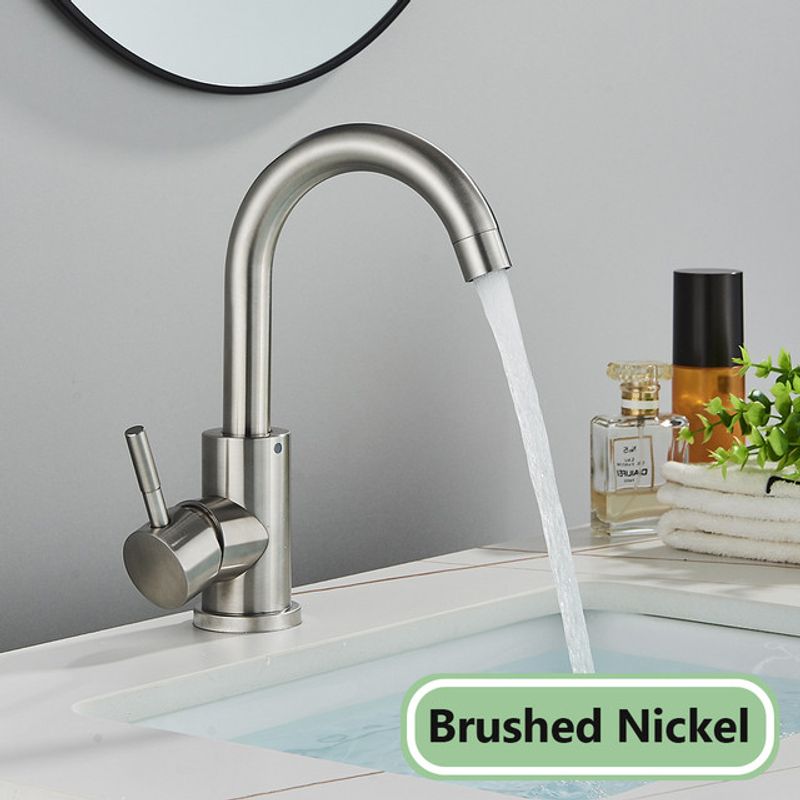 Casa si Gradina - Sanitare - Lavoar baie si accesorii - Baterii sanitare - Baterie chiuveta baie, Blackswan, Tip M236, model nichel rotund, dimensiune 23.5 cm - Infinity.ro
