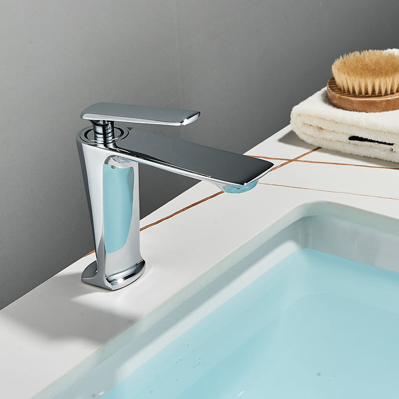 Casa si Gradina - Sanitare - Lavoar baie si accesorii - Baterii sanitare - Baterie chiuveta baie, Blackswan, Tip M201, model crom scurt, dimensiune 16 cm - Infinity.ro