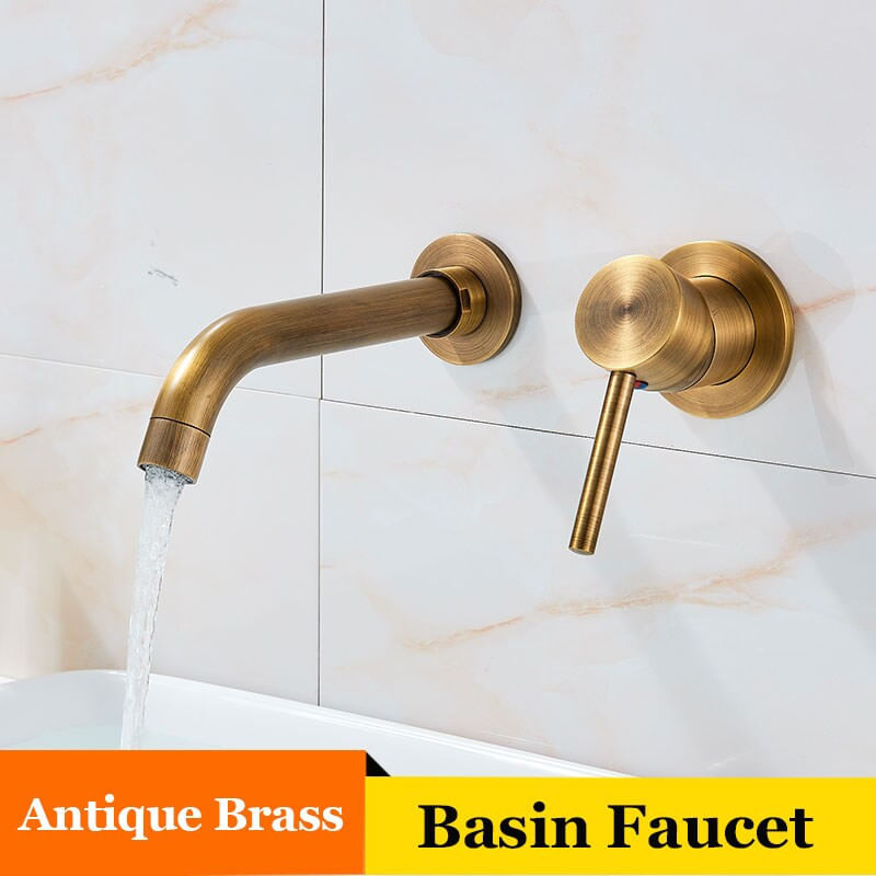 Casa si Gradina - Sanitare - Lavoar baie si accesorii - Baterii sanitare - Baterie chiuveta baie, Blackswan, Tip M208, model bronz antichizat, dimensiune 20 cm - Infinity.ro