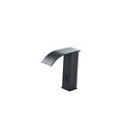 Casa si Gradina - Sanitare - Lavoar baie si accesorii - Baterii sanitare - Baterie chiuveta baie, Blackswan, Tip M183, model negru scurt cu pipa tip cascada si senzor, dimensiune 15 cm - Infinity.ro
