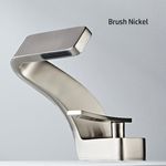 Casa si Gradina - Sanitare - Lavoar baie si accesorii - Baterii sanitare - Baterie chiuveta baie, Blackswan, Tip M205, model nichel cu pipa tip cascada, dimensiune 15 cm - Infinity.ro