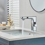 Casa si Gradina - Sanitare - Lavoar baie si accesorii - Baterii sanitare - Baterie chiuveta baie, Blackswan, Tip M224, model crom, cu afisaj LCD si senzor, dimensiune 18 cm - Infinity.ro