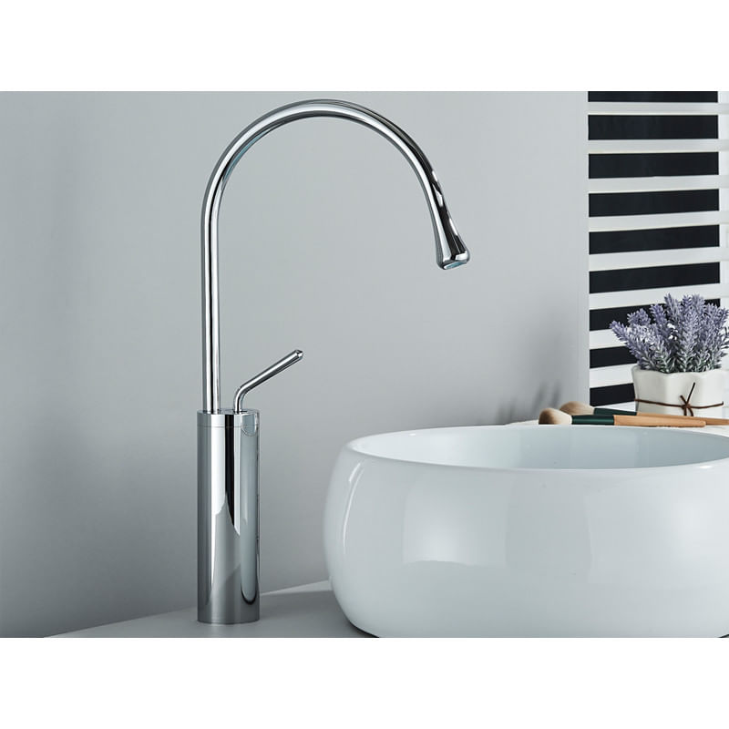 Casa si Gradina - Sanitare - Lavoar baie si accesorii - Baterii sanitare - Baterie chiuveta baie, Blackswan, Tip M229, model crom, dimensiune 46 cm - Infinity.ro