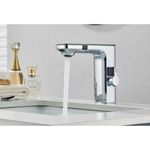 Casa si Gradina - Sanitare - Lavoar baie si accesorii - Baterii sanitare - Baterie chiuveta baie, Blackswan, Tip M224, model crom, cu afisaj LCD si senzor, dimensiune 18 cm - Infinity.ro
