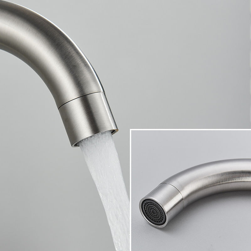 Casa si Gradina - Sanitare - Lavoar baie si accesorii - Baterii sanitare - Baterie chiuveta baie, Blackswan, Tip M236, model nichel rotund, dimensiune 23.5 cm - Infinity.ro