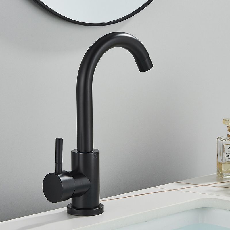 Casa si Gradina - Sanitare - Lavoar baie si accesorii - Baterii sanitare - Baterie chiuveta baie, Blackswan, Tip M234, model negru mat rotund, dimensiune 23.5 cm - Infinity.ro