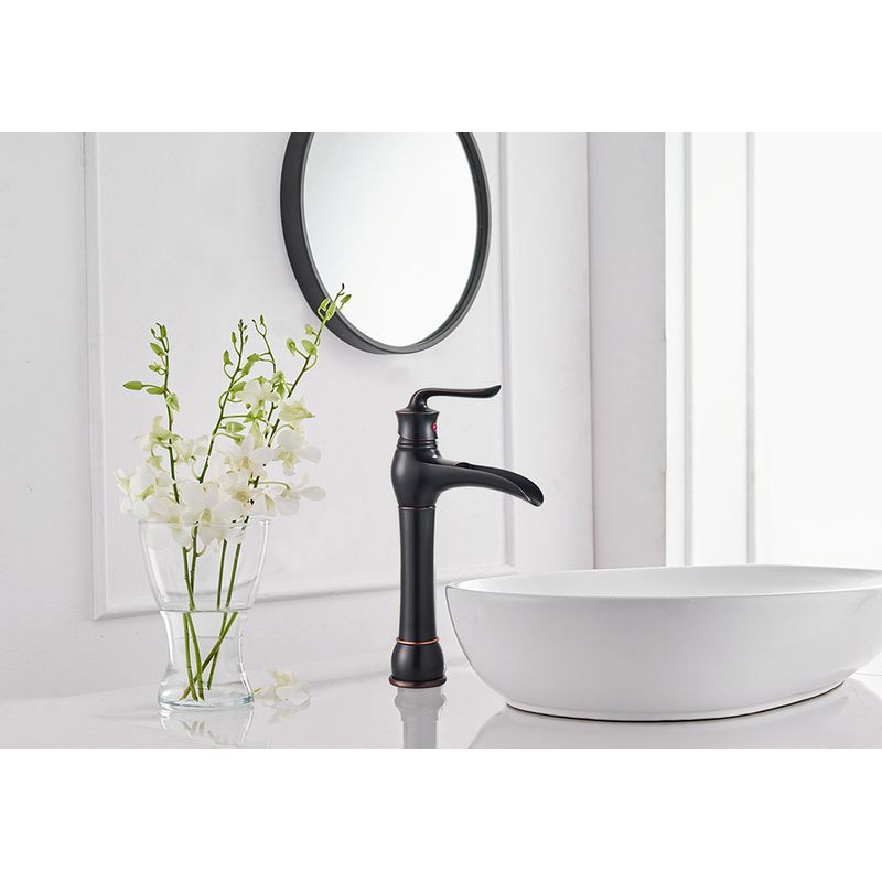 Casa si Gradina - Sanitare - Lavoar baie si accesorii - Baterii sanitare - Baterie chiuveta baie, Blackswan, Tip M55, model negru antichizat, dimensiune 35.5 cm - Infinity.ro