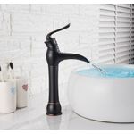 Casa si Gradina - Sanitare - Lavoar baie si accesorii - Baterii sanitare - Baterie chiuveta baie, Blackswan, Tip M55, model negru antichizat, dimensiune 35.5 cm - Infinity.ro