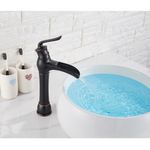 Casa si Gradina - Sanitare - Lavoar baie si accesorii - Baterii sanitare - Baterie chiuveta baie, Blackswan, Tip M55, model negru antichizat, dimensiune 35.5 cm - Infinity.ro