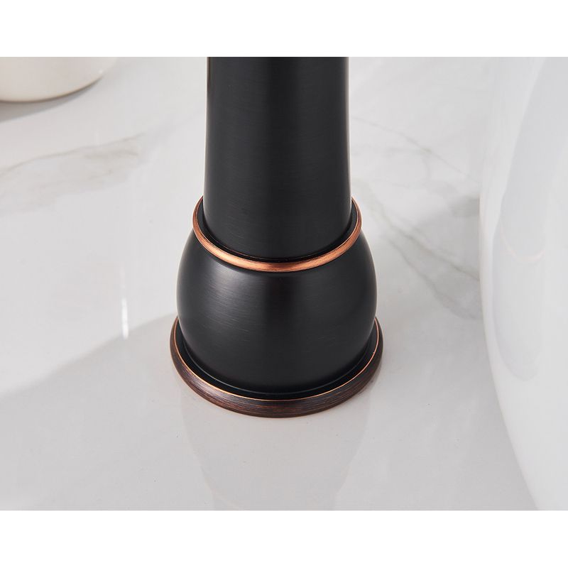 Casa si Gradina - Sanitare - Lavoar baie si accesorii - Baterii sanitare - Baterie chiuveta baie, Blackswan, Tip M55, model negru antichizat, dimensiune 35.5 cm - Infinity.ro