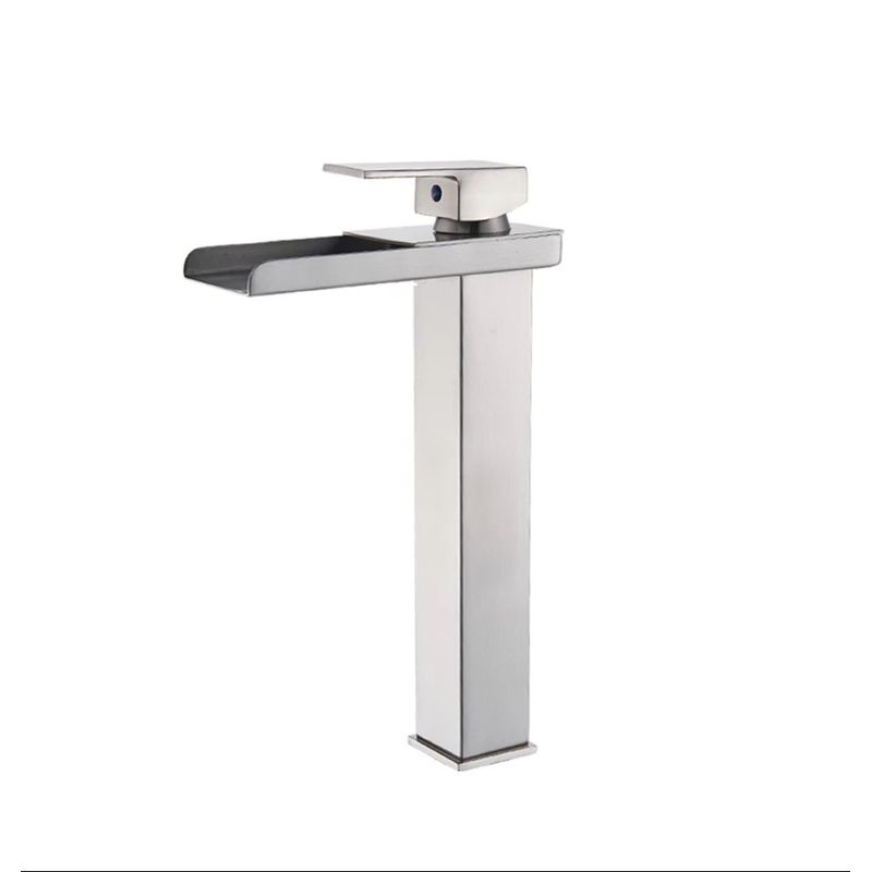 Casa si Gradina - Sanitare - Lavoar baie si accesorii - Baterii sanitare - Baterie chiuveta baie, Blackswan, Tip Cascada M33, model nichel, dimensiune 31.5 cm - Infinity.ro