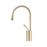 Casa si Gradina - Sanitare - Lavoar baie si accesorii - Baterii sanitare - Baterie chiuveta baie, Blackswan, Tip M64, model auriu mat, dimensiune 36 cm - Infinity.ro