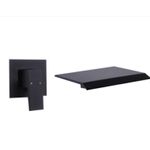Casa si Gradina - Sanitare - Lavoar baie si accesorii - Baterii sanitare - Baterie chiuveta baie, Blackswan, Tip Cascada M77, model negru mat, dimensiune 16.5 cm - Infinity.ro