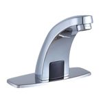 Casa si Gradina - Sanitare - Lavoar baie si accesorii - Baterii sanitare - Baterie chiuveta baie, Blackswan, Tip M356, model crom lucios cu senzor, dimensiune 13 cm - Infinity.ro