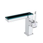 Casa si Gradina - Sanitare - Lavoar baie si accesorii - Baterii sanitare - Baterie chiuveta baie, Blackswan, Tip M342, model crom, cu display digital, dimensiune 20.3 cm - Infinity.ro