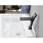 Casa si Gradina - Sanitare - Lavoar baie si accesorii - Baterii sanitare - Baterie chiuveta baie, Blackswan, Tip M79, model negru mat, dimensiune 22.5 cm - Infinity.ro